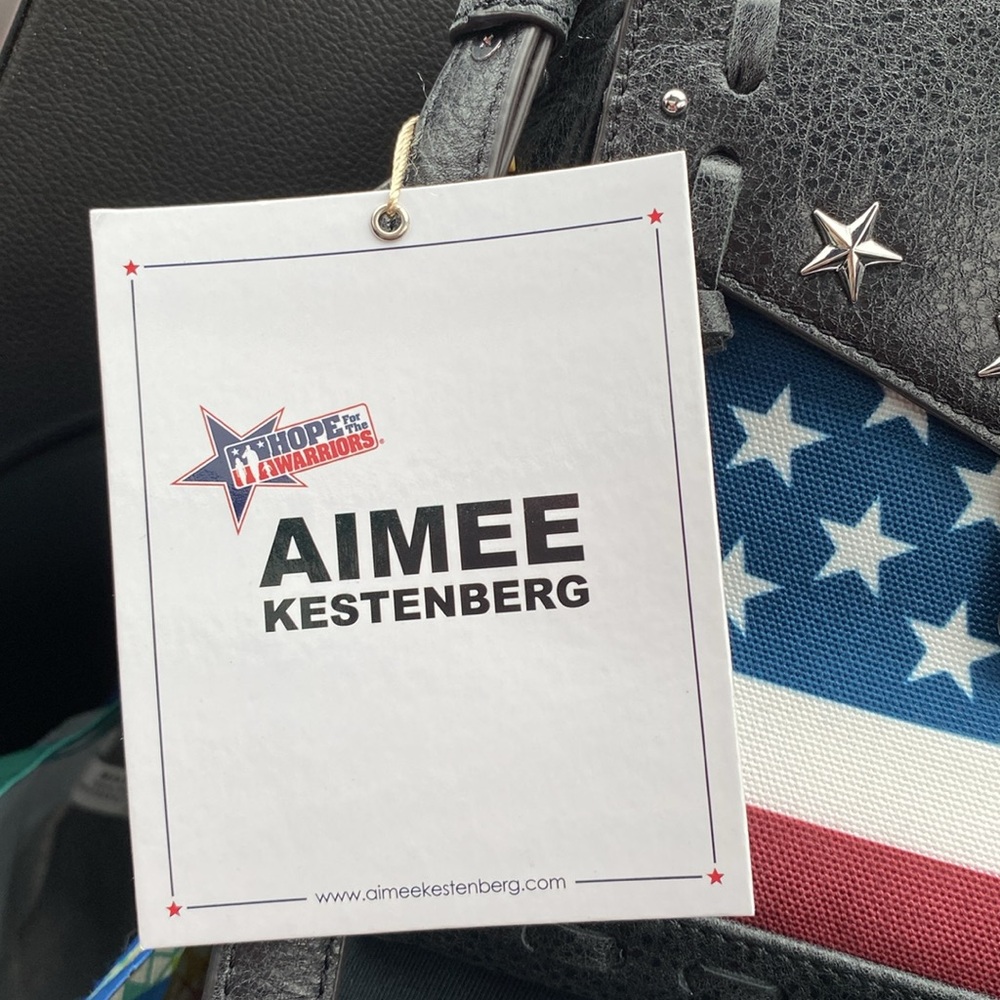 SOLD Aimee Kestenberg hope for the warriors prebble leather - Picture 2 of 16
